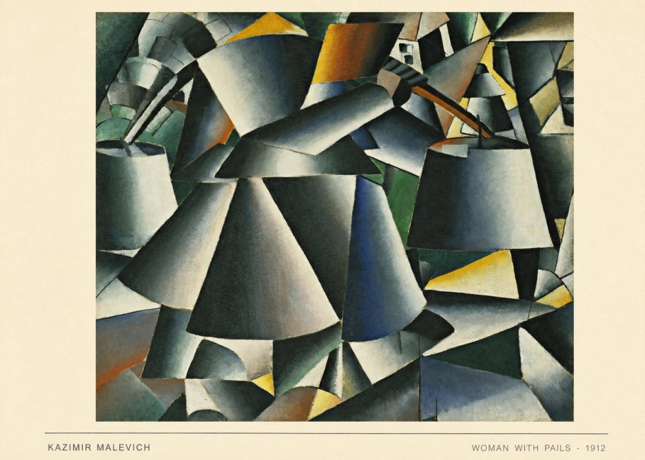 Kazimir Malevich Woman with Pails No6 - Plakát