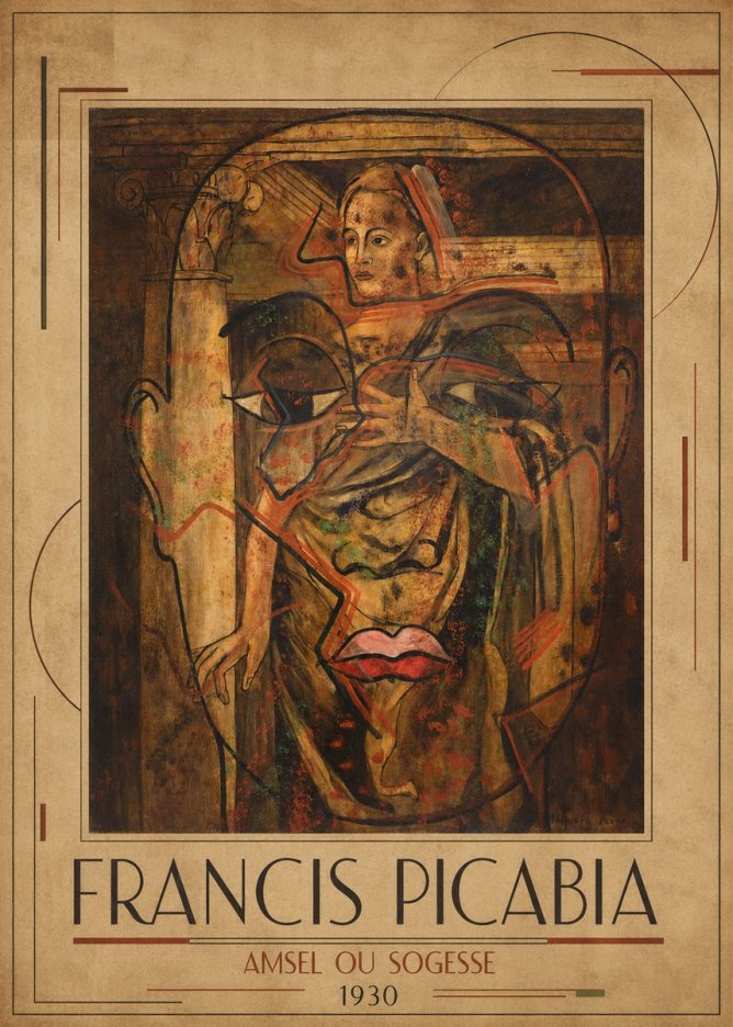 Francis Picabia Amsel Ou Sogesse No1 - Plakát