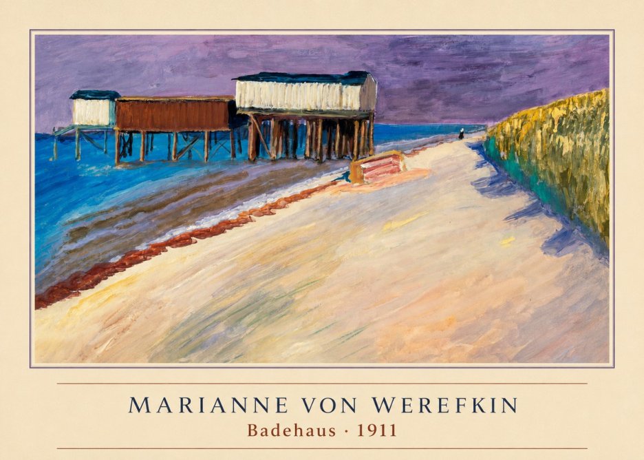Marianne von Werefkin Badehaus No4 - Plakát