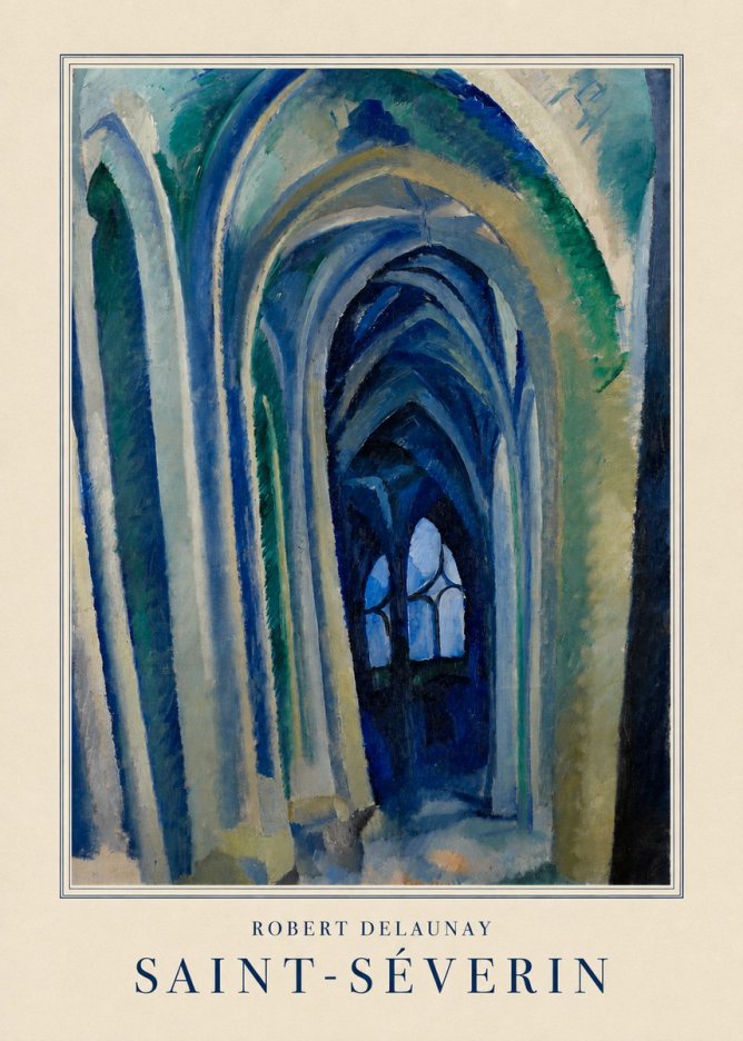 Robert Delaunay Saint-séverin No3 - Plakát