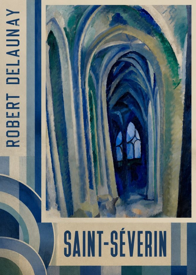 Robert Delaunay Saint-séverin No4 - Plakát
