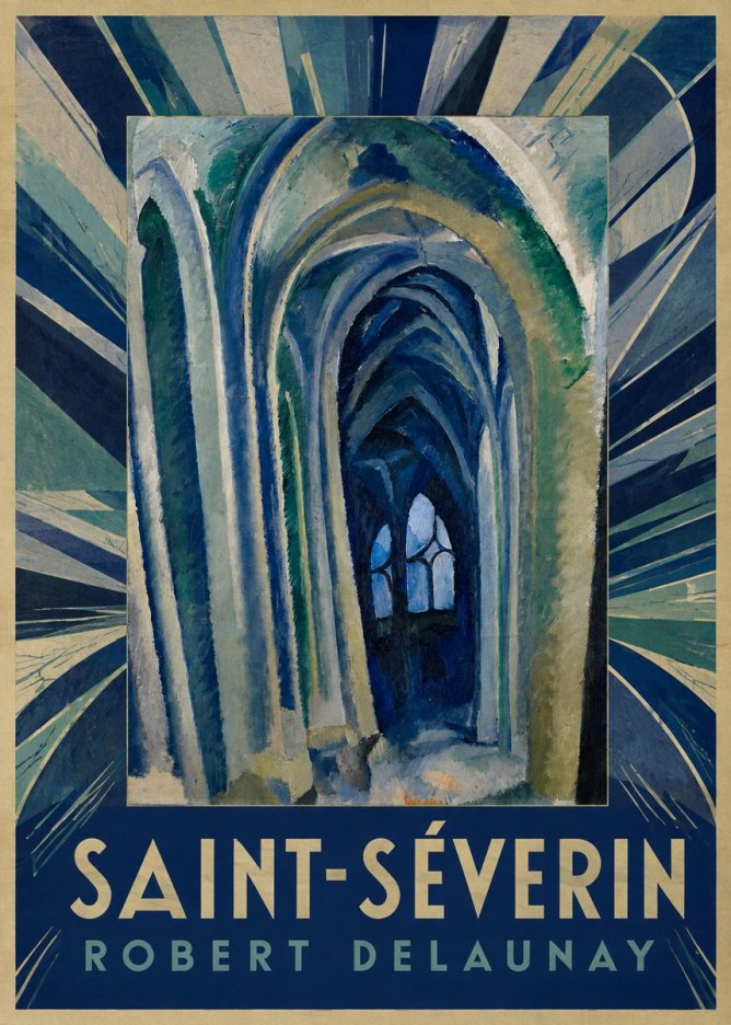 Robert Delaunay Saint-séverin No6 - Plakát