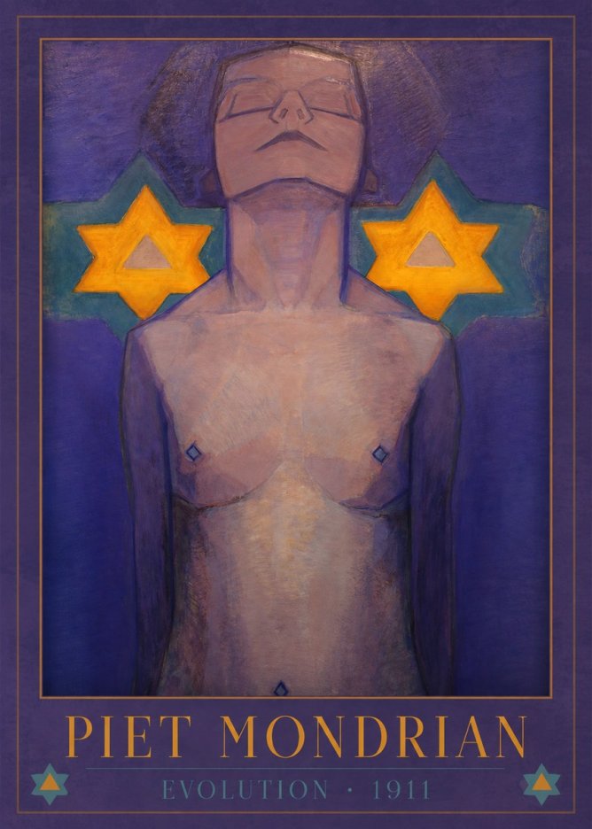 Piet Mondrian Evolution II No1 - Plakát