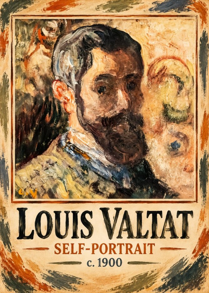 Louis Valtat Self-portrait No1 - Plakát