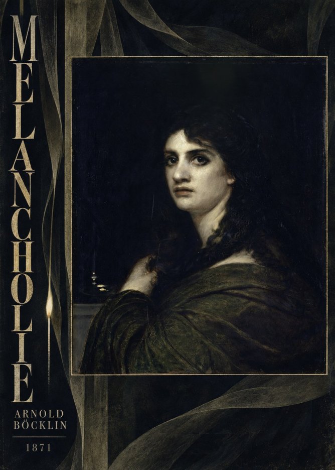 Arnold Böcklin Melancholie No6 - Plakát