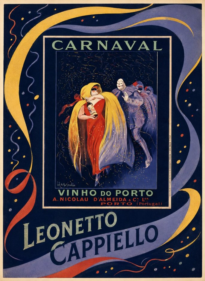 Leonetto Cappiello Carnaval - Vinho Do Porto No2 - Plakát