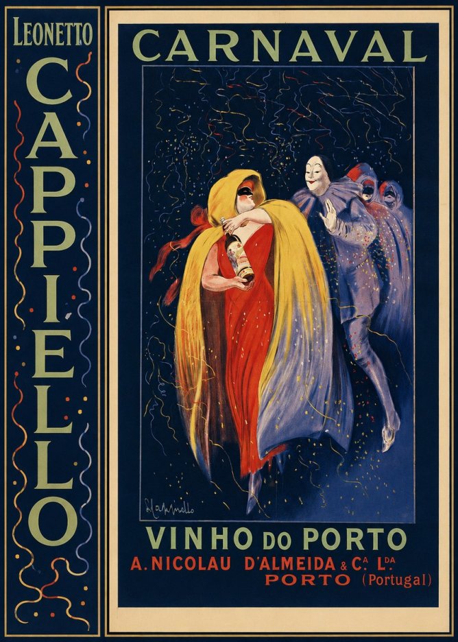 Leonetto Cappiello Carnaval - Vinho Do Porto No3 - Plakát
