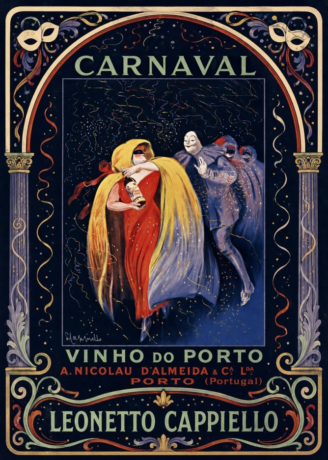 Leonetto Cappiello Carnaval - Vinho Do Porto No4 - Plakát