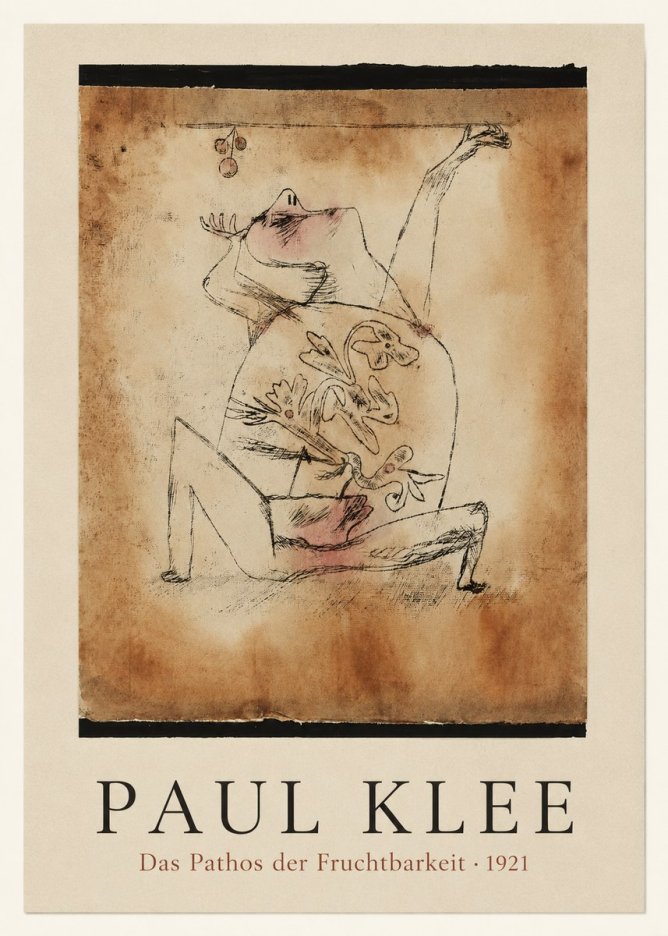 Paul Klee Das Pathos Der Fruchtbarkeit No3 - Plakát