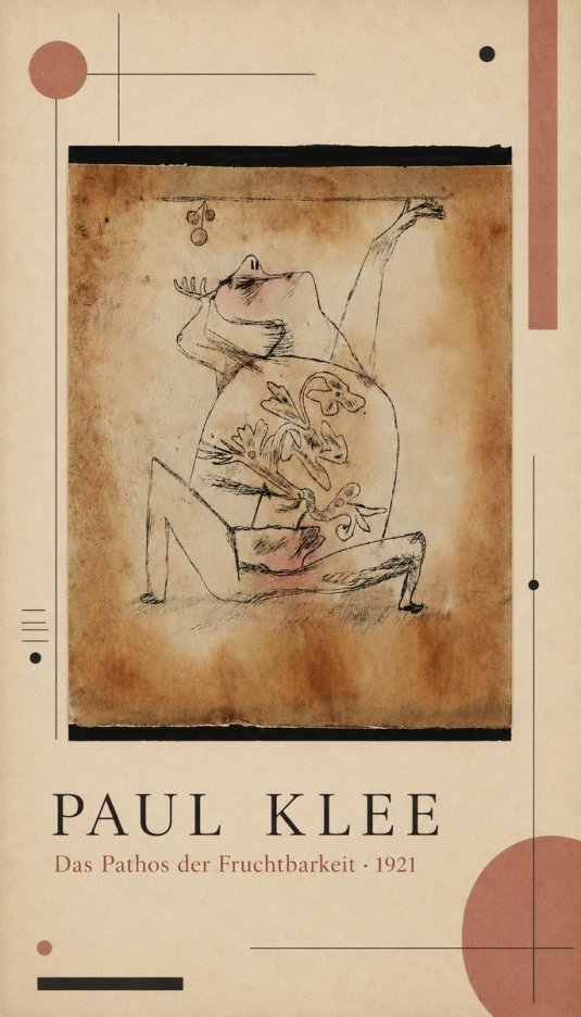 Paul Klee Das Pathos Der Fruchtbarkeit No4 - Plakát