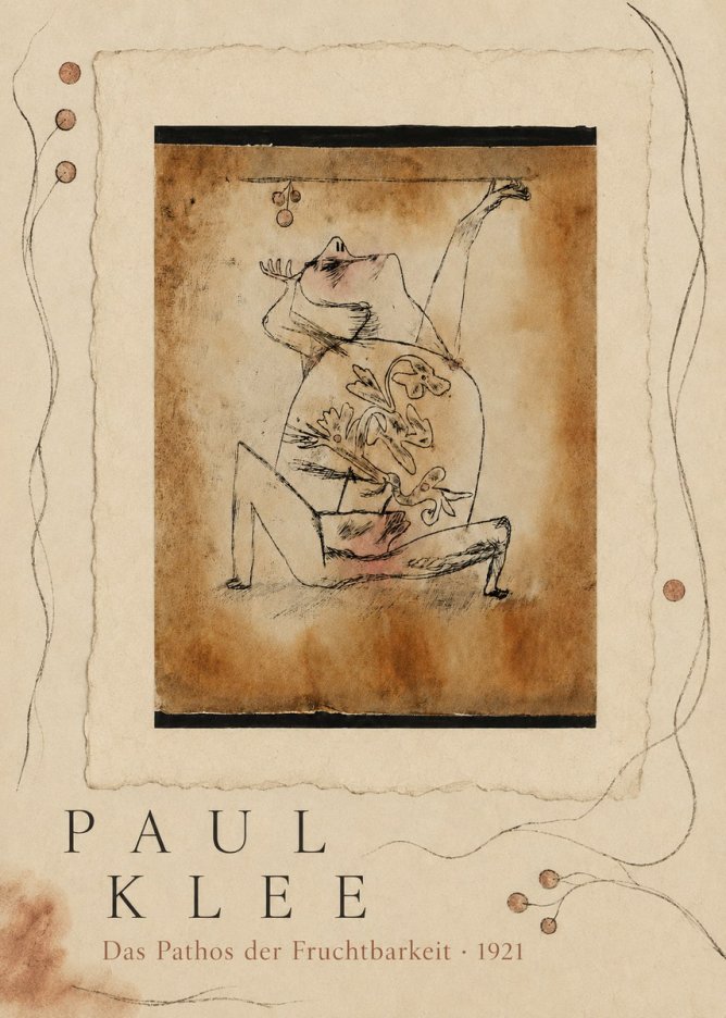 Paul Klee Das Pathos Der Fruchtbarkeit No5 - Plakát