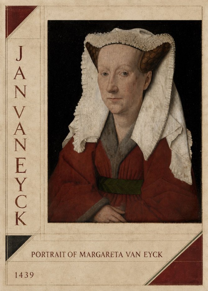 Jan van Eyck Portrait of Margareta Van Eyck No2 - Plakát