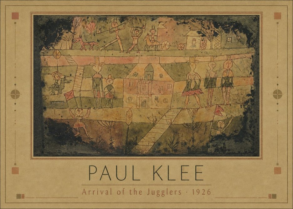 Paul Klee Arrival of the Jugglers No1 - Plakát