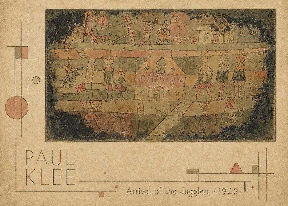 Paul Klee Arrival of the Jugglers No2 - Plakát