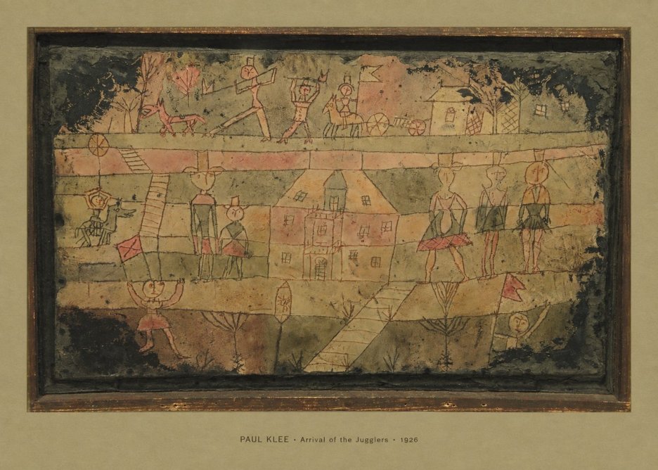 Paul Klee Arrival of the Jugglers No4 - Plakát