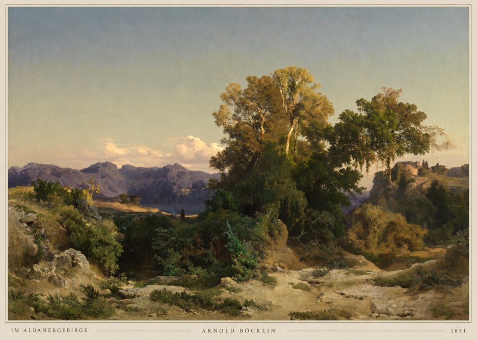 Arnold Böcklin Im Albanergebirge No2 - Plakát