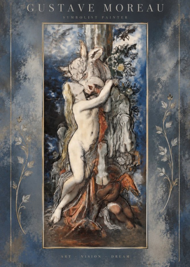 Gustave Moreau Europe and the Bull No5 - Plakát
