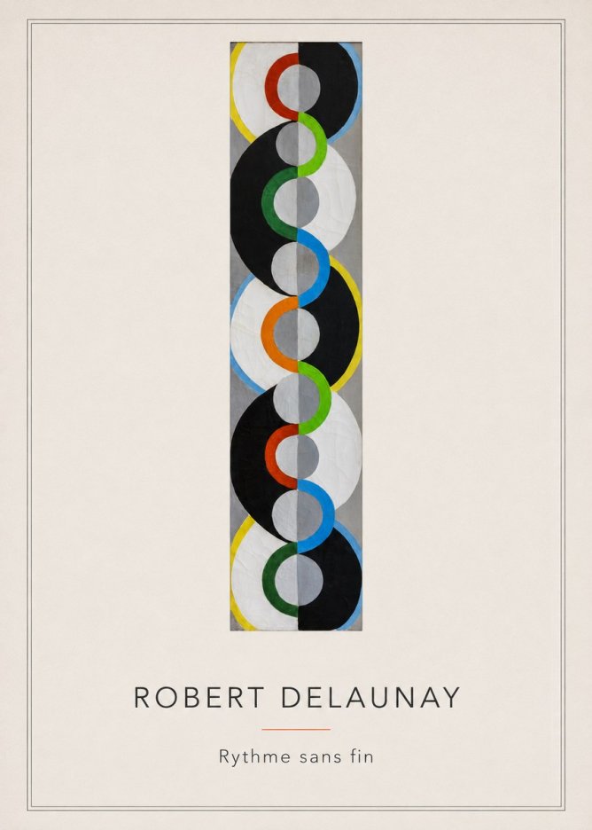 Robert Delaunay Rythme Sans Fin III No4 - Plakát