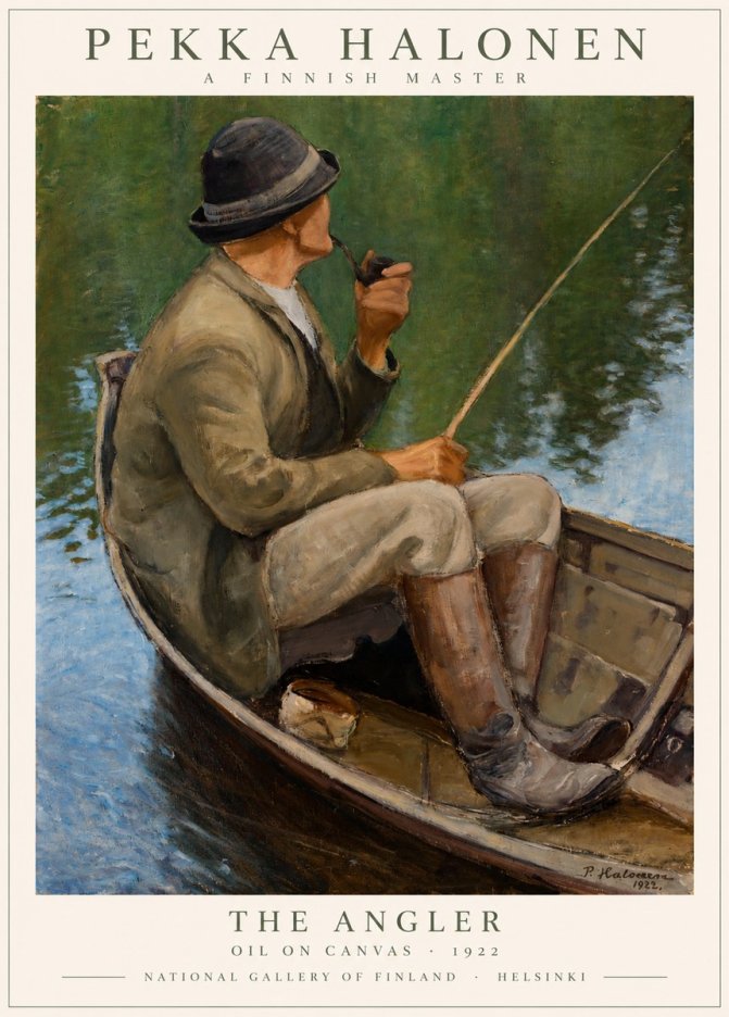 Pekka Halonen The Angler No1 - Plakát