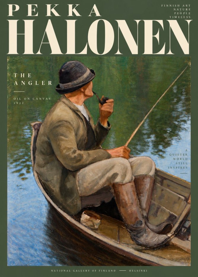 Pekka Halonen The Angler No2 - Plakát
