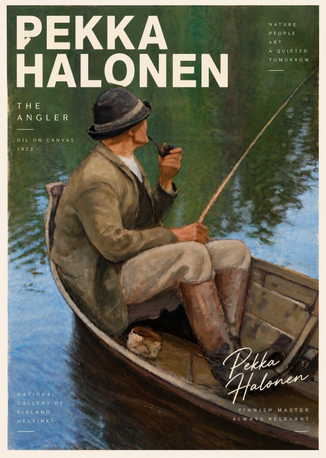 Pekka Halonen The Angler No6 - Plakát