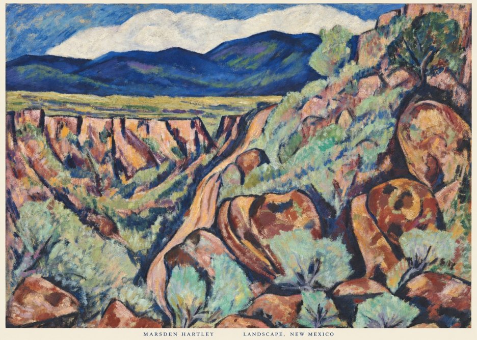 Marsden Hartley Landscape, New Mexico No6 - Plakát
