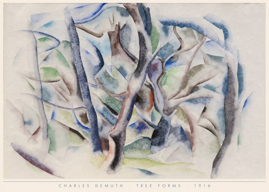 Charles Demuth Tree Forms No6 - Plakát