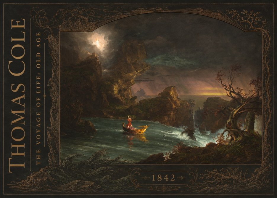 Thomas Cole The Voyage of Life: Old Age V No2 - Plakát