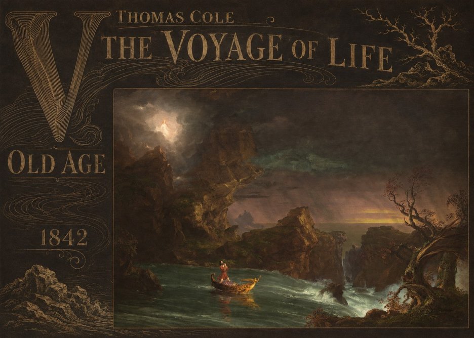 Thomas Cole The Voyage of Life: Old Age V No6 - Plakát