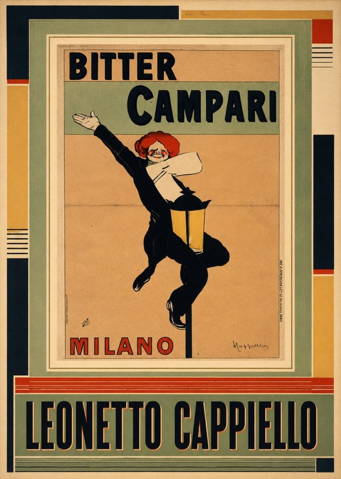 Leonetto Cappiello Bitter Campari II No3 - Plakát