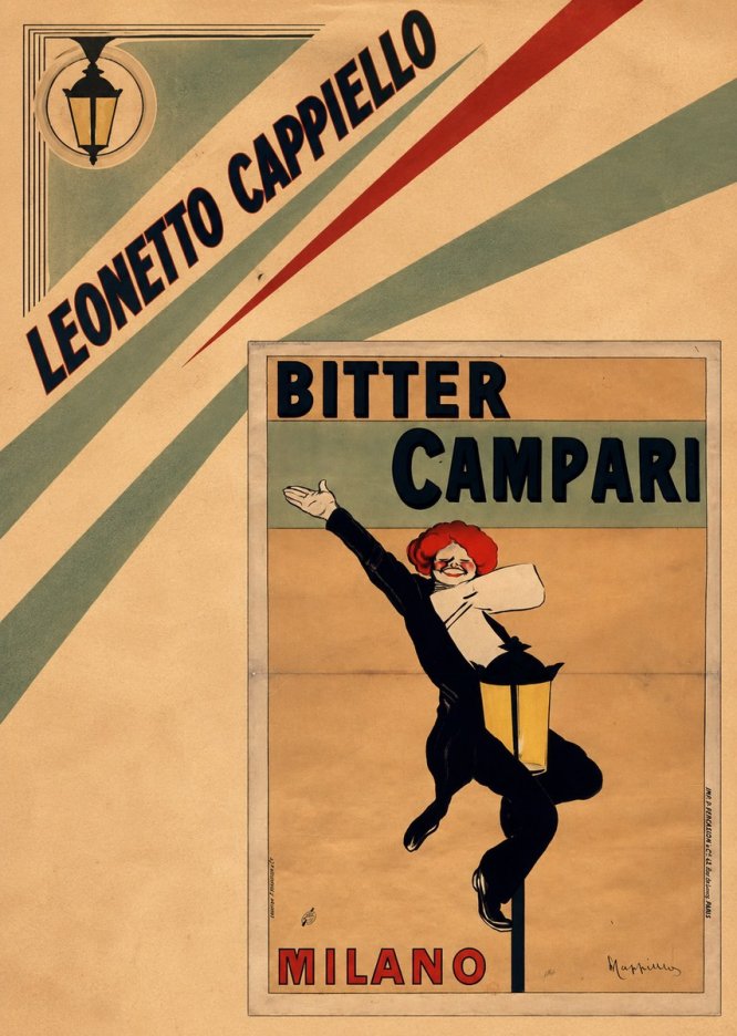 Leonetto Cappiello Bitter Campari II No5 - Plakát