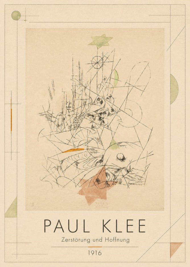 Paul Klee Zerstörung Und Hoffnung II No1 - Plakát