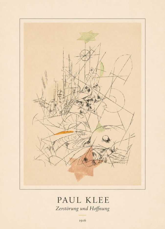 Paul Klee Zerstörung Und Hoffnung II No4 - Plakát
