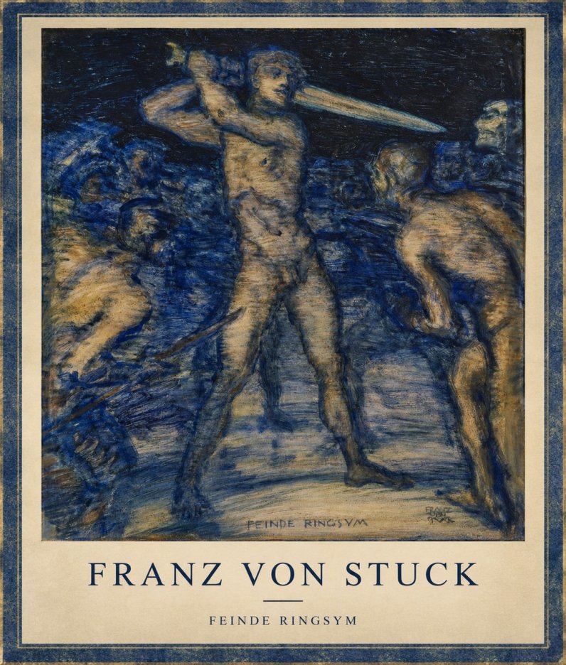 Franz von Stuck Feinde Ringsym No2 - Plakát
