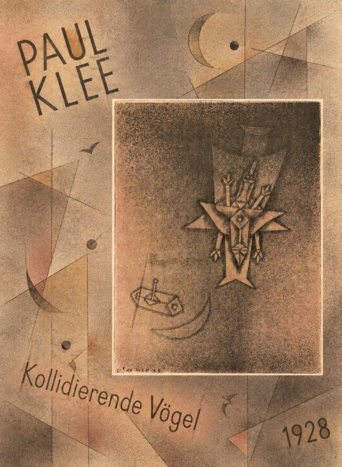 Paul Klee Kollidierende Vögel No6 - Plakát