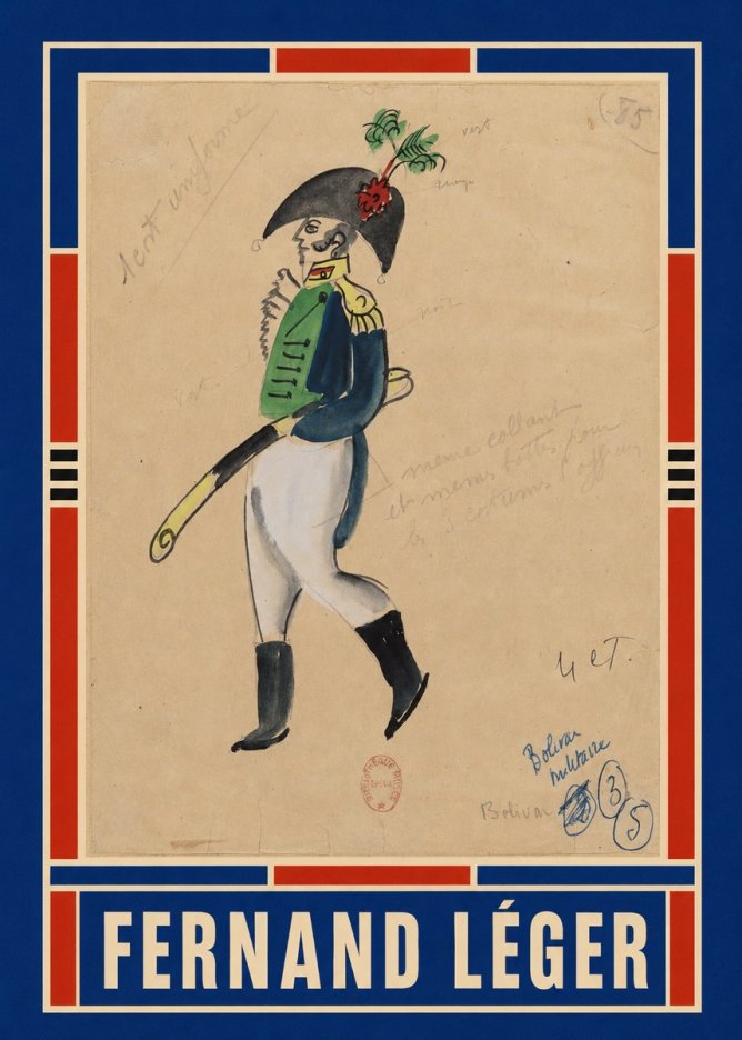 Fernand Léger Bolívar Militaire No1 - Plakát