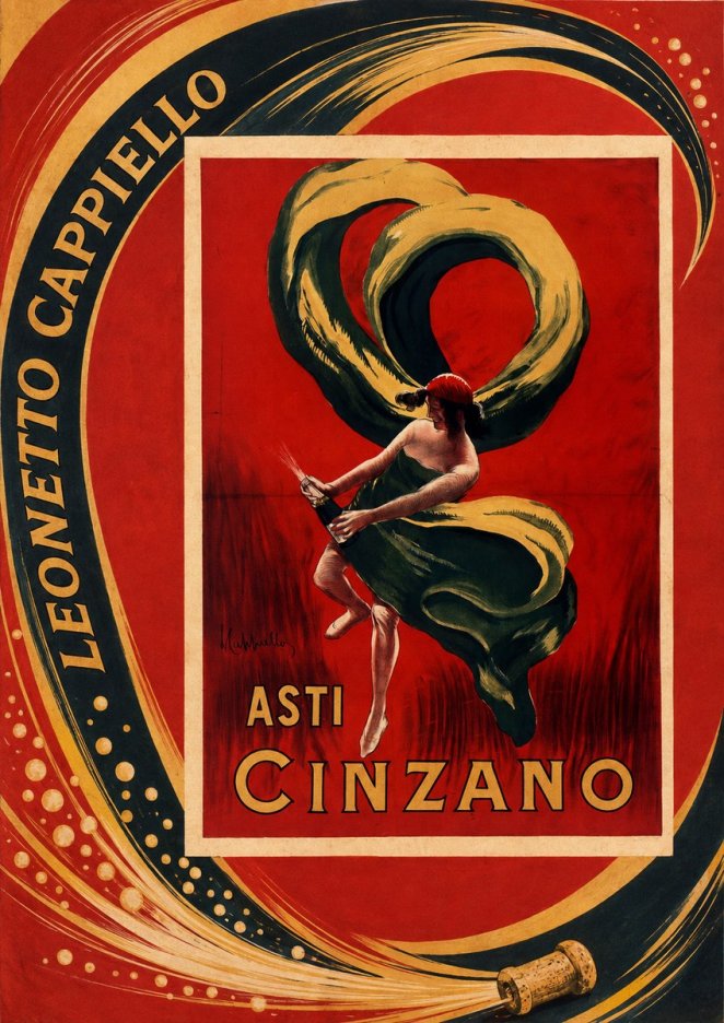 Leonetto Cappiello Asti Cinzano II No2 - Plakát