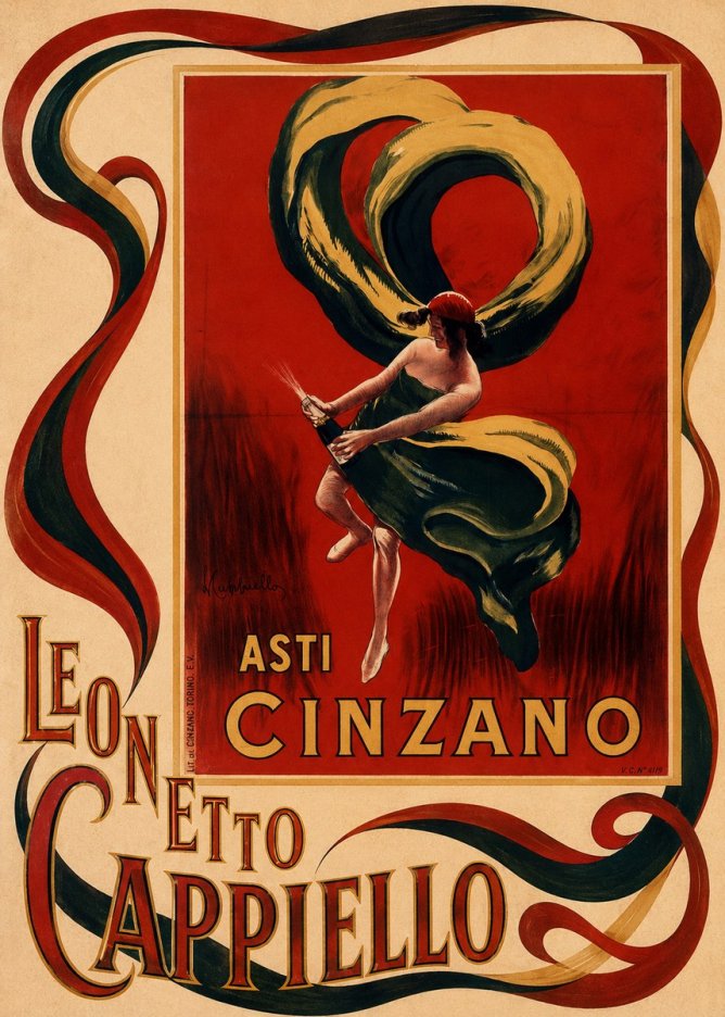 Leonetto Cappiello Asti Cinzano II No4 - Plakát