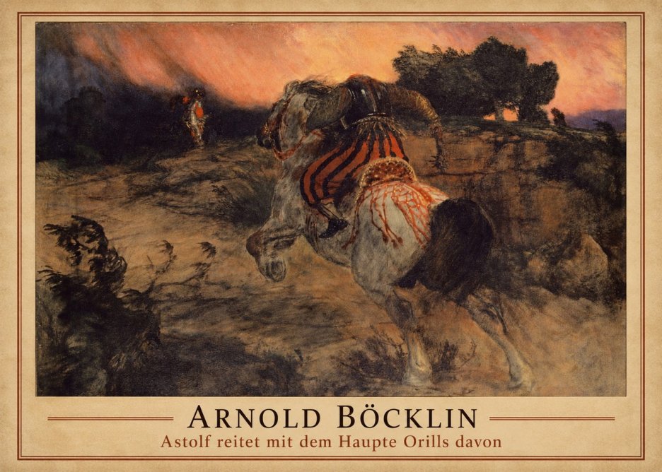 Arnold Böcklin Astolf Reitet Mit Dem Haupte Orills Davon No1 - Plakát