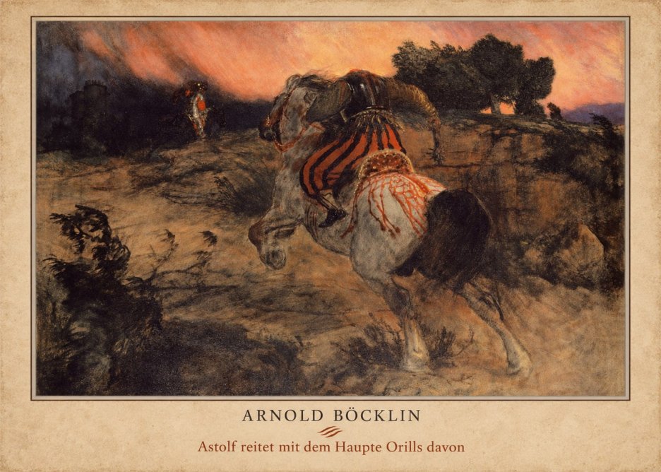 Arnold Böcklin Astolf Reitet Mit Dem Haupte Orills Davon No4 - Plakát