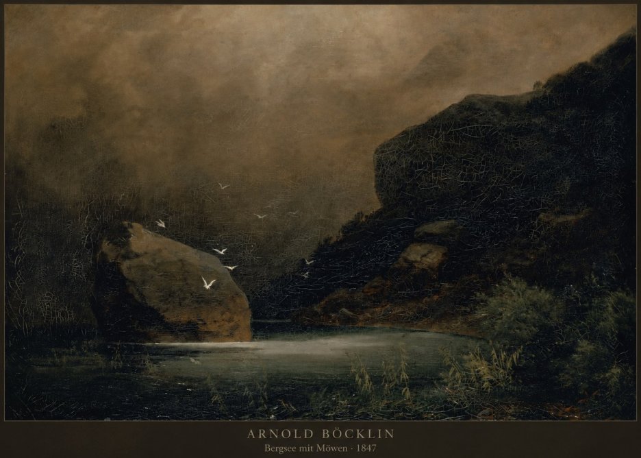 Arnold Böcklin Bergsee Mit Möwen No2 - Plakát