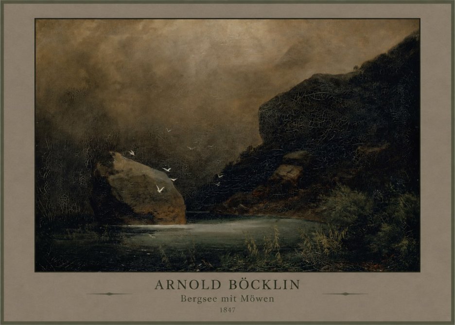 Arnold Böcklin Bergsee Mit Möwen No3 - Plakát