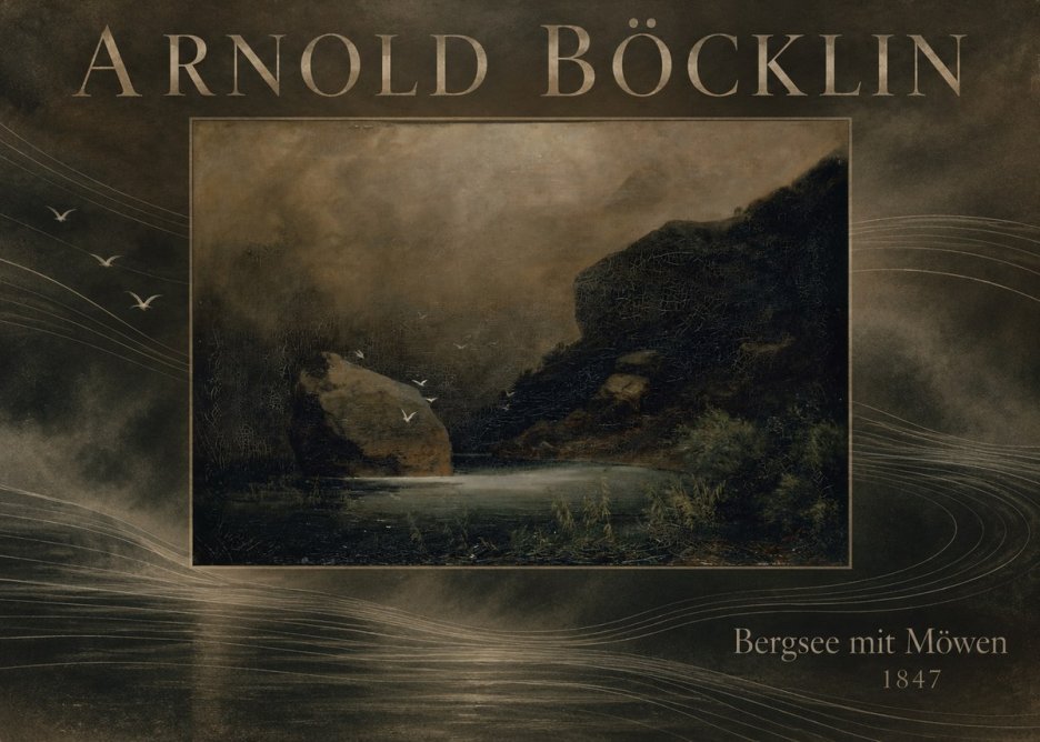 Arnold Böcklin Bergsee Mit Möwen No6 - Plakát