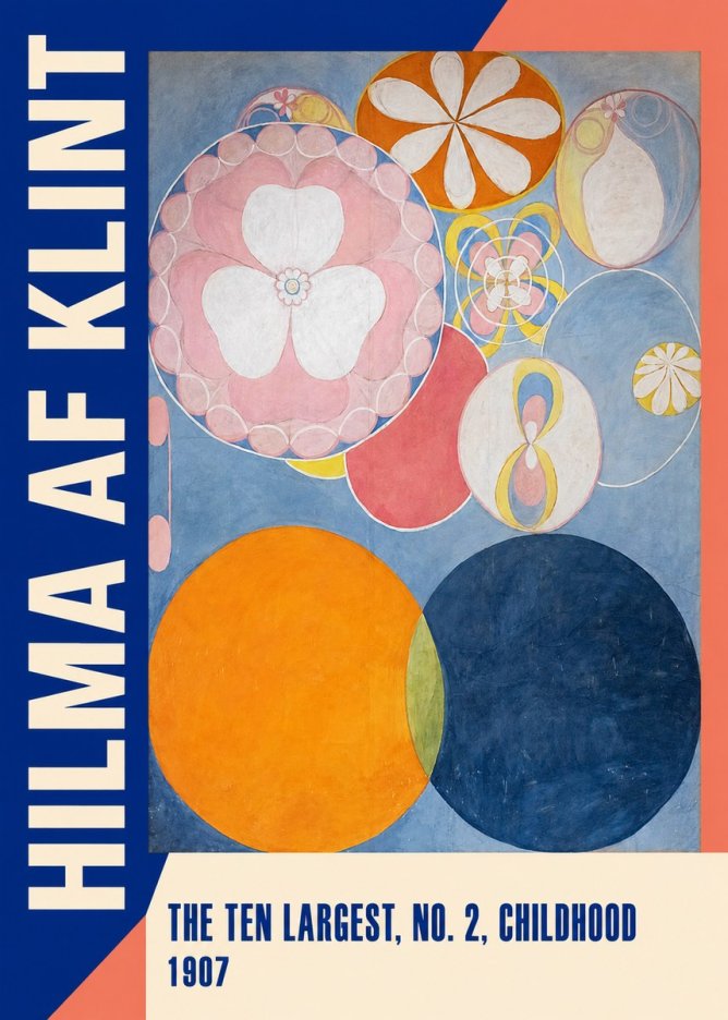 Hilma af Klint The Ten Largest, No. 2, Childhood No2 - Plakát