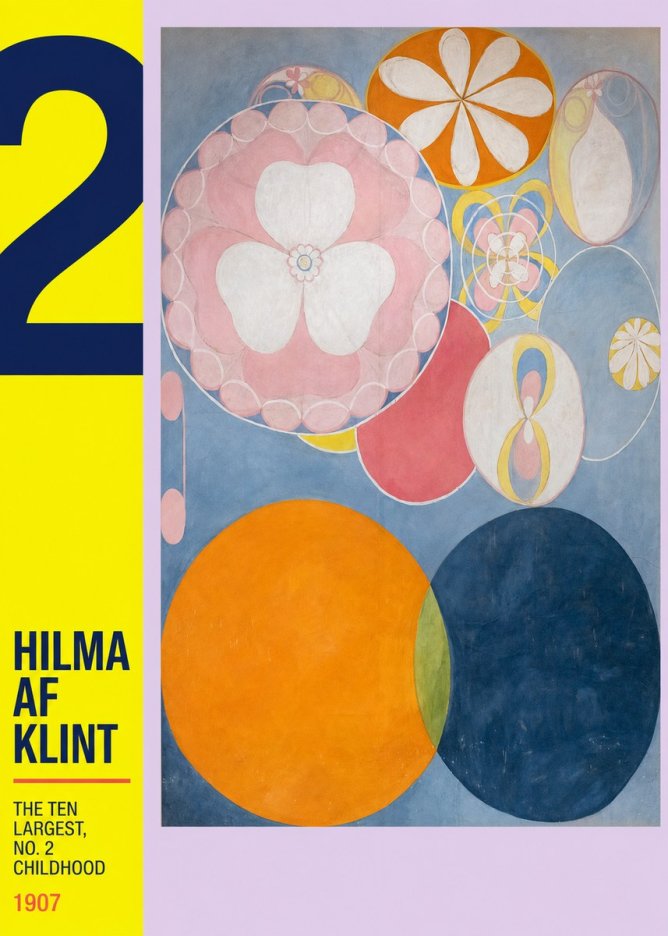 Hilma af Klint The Ten Largest, No. 2, Childhood No4 - Plakát