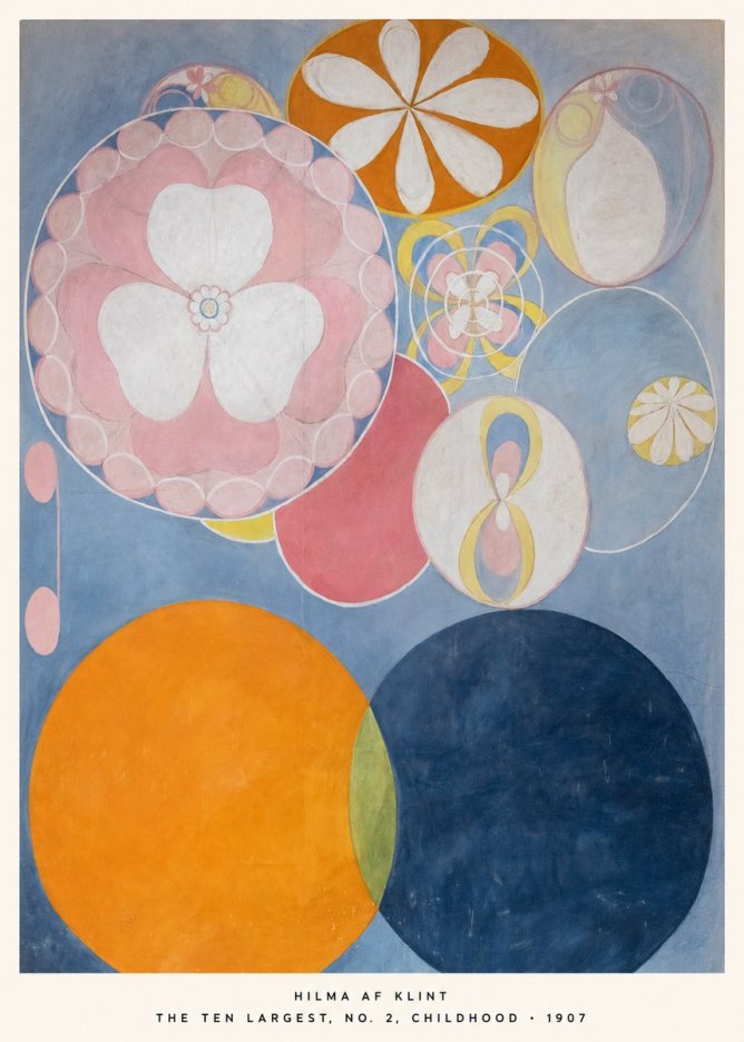 Hilma af Klint The Ten Largest, No. 2, Childhood No5 - Plakát