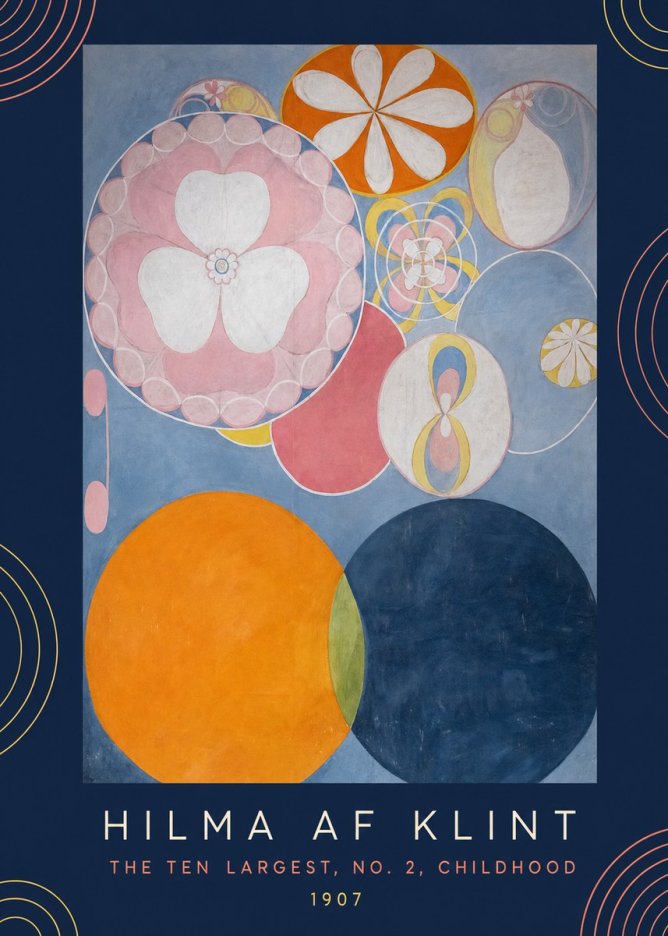 Hilma af Klint The Ten Largest, No. 2, Childhood No6 - Plakát