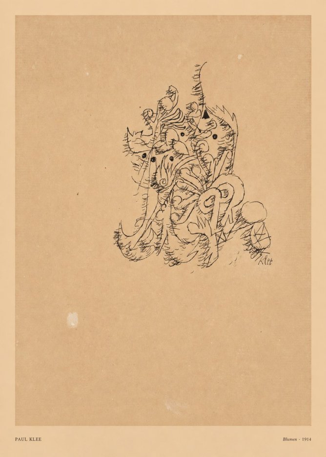 Paul Klee Blumen II No5 - Plakát