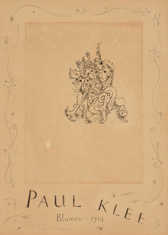 Paul Klee Blumen II No6 - Plakát