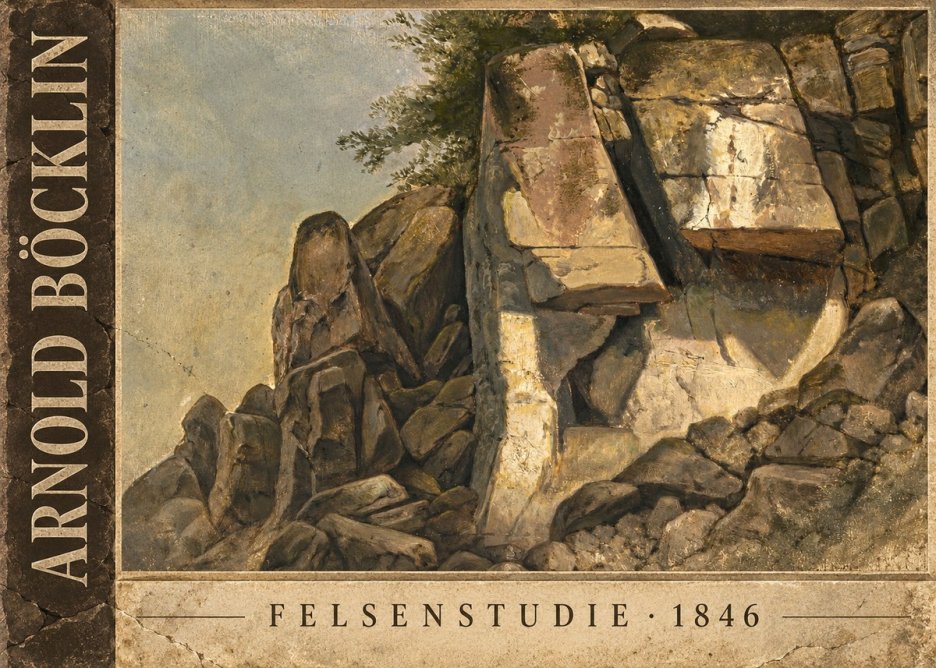Arnold Böcklin Felsenstudie No3 - Plakát
